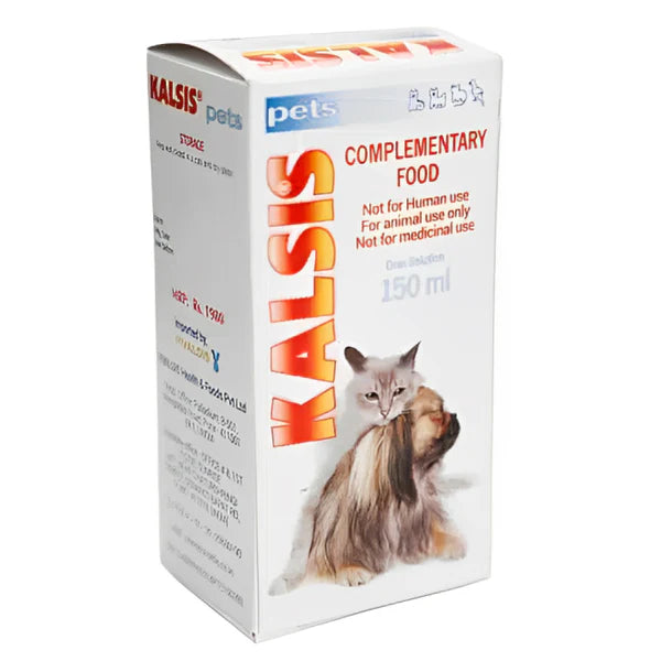 Vivaldis Kalsis Pet Syrup Calcium Supplement for Dogs and Cats (150ml)