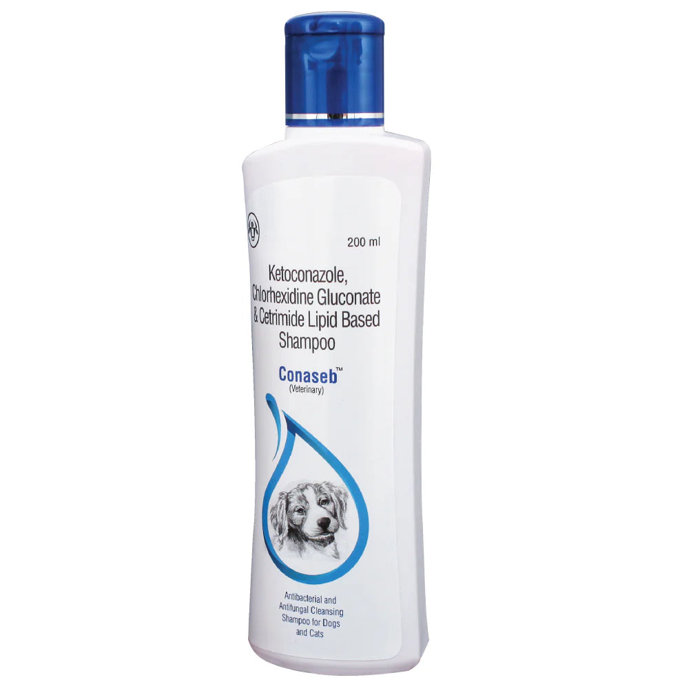 Intas Conaseb Antibacterial Antifungal Shampoo for Dogs & Cats