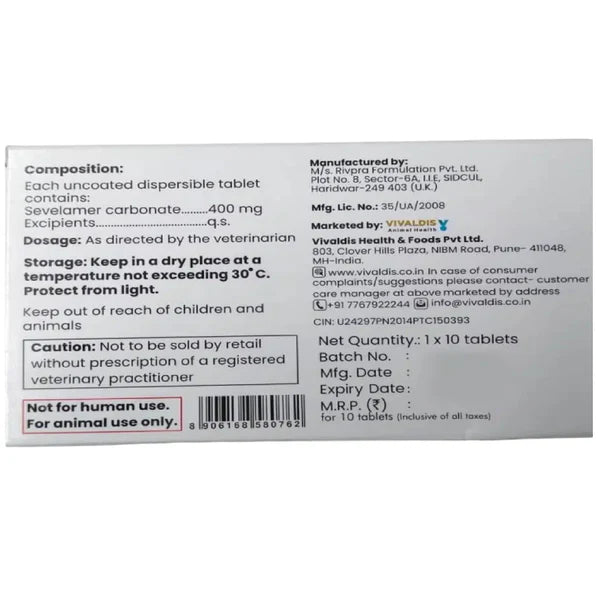 Vivaldis Seveclear Tablets for Dogs and Cats (10 Tablets)