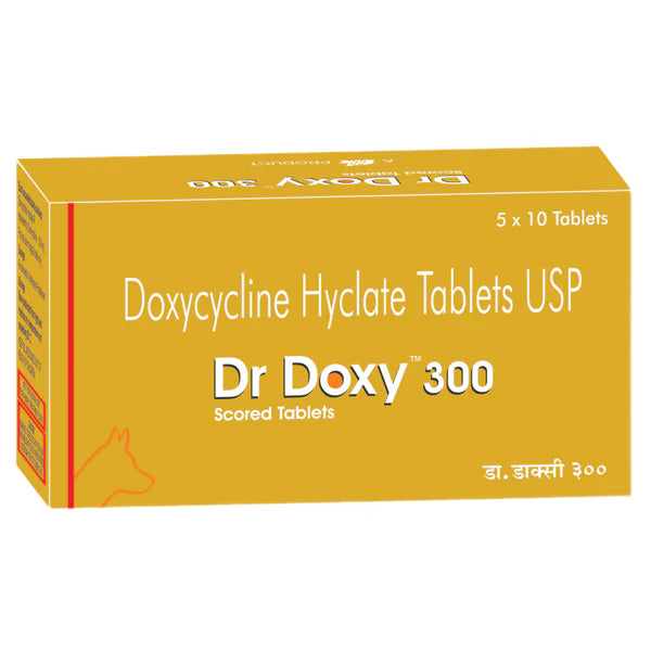 Ttk Dr Doxy 300mg (Doxycycline Hyclate) Tablet for Dogs and Cats