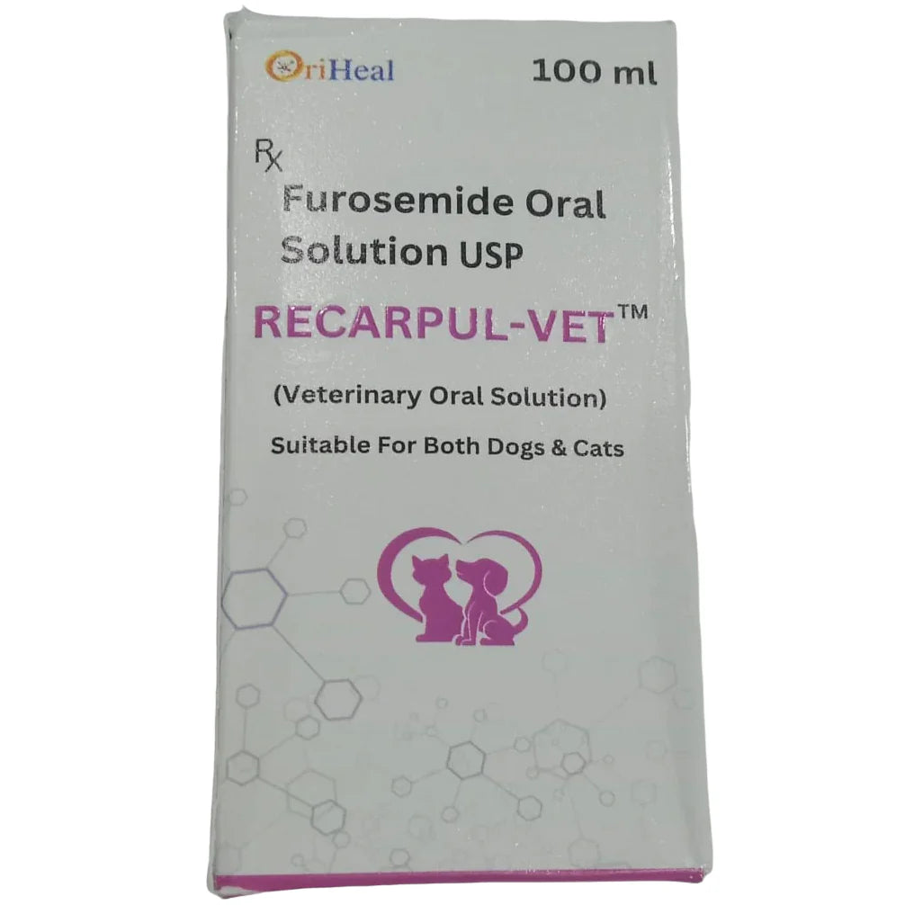 Oriheal Recarpul Vet Furosemide Oral Solution for Dogs and Cats 100ml