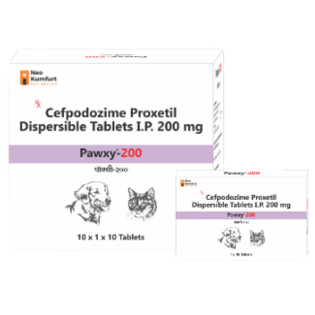 Neo Kumfurt Pawxy 200mg (Cefpodoxime Proxetil) Tablet for Dogs and Cats