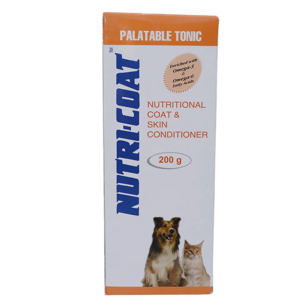 Petcare NutriCoat Nutritional Coat & Skin Omega 3 + 6 Tonic for Dogs and Cats