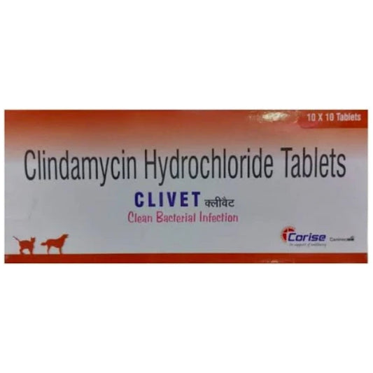 Corise Clivet (Clindamycin) Tablet for Dogs and Cats (10 tablets)