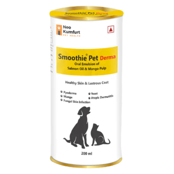 Neo Kumfurt Smoothie Pet Derma for Healthy Skin & Coat for Dogs and Cats (200ml)