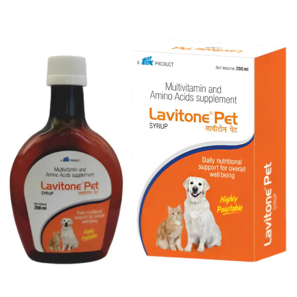 Ttk Lavitone Pet Syrup Multivitamin and Amino Acid Supplement for Dogs and Cats (200ml)