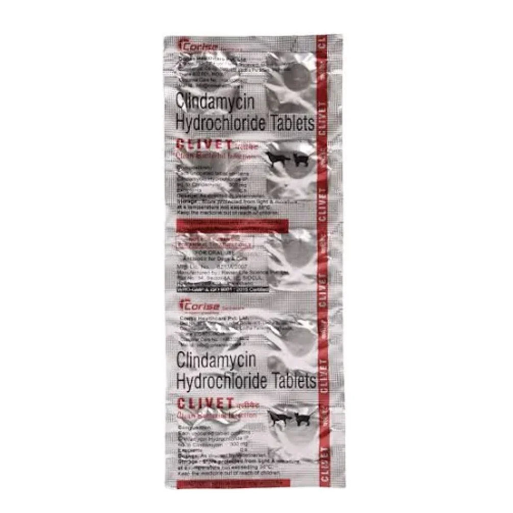 Corise Clivet (Clindamycin) Tablet for Dogs and Cats (10 tablets)
