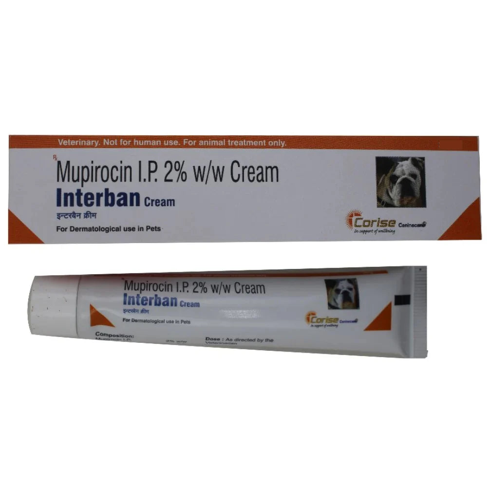 Corise Interban (Mupirocin) Cream for Dogs & Cats