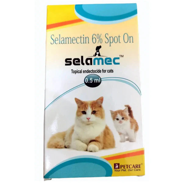 Areion Vet Feli D Kitten Deworming Suspension (15ml) and Petcare Selamec (Selamectin) Spot On for Cats Combo