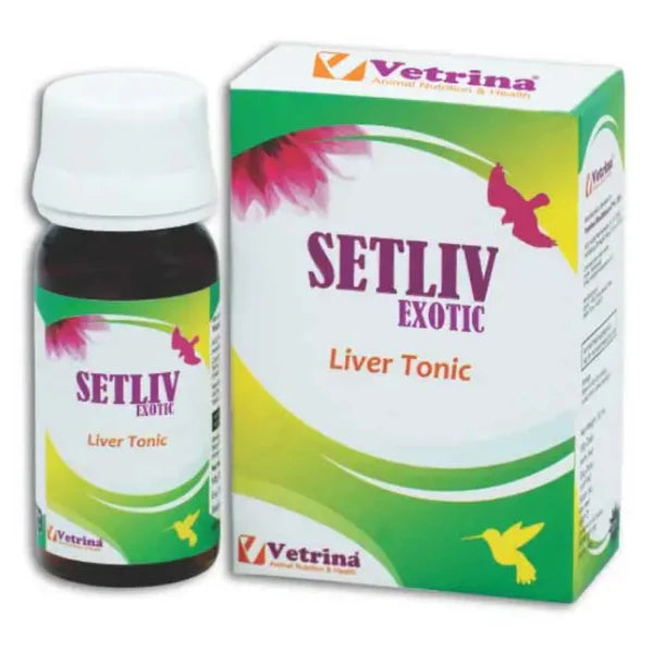 Vetrina Setliv Exotic Drop (30ml) And Vetrivit Avian Multivitamin Supplements for Birds (30ml) Combo