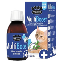 Mervue Multiboost Multivitamin & Mineral Supplements for Cats (150ml)