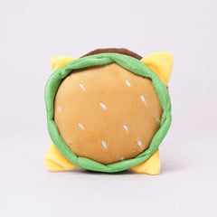 Skatrs Burger Plush Toy for Dogs and Cats