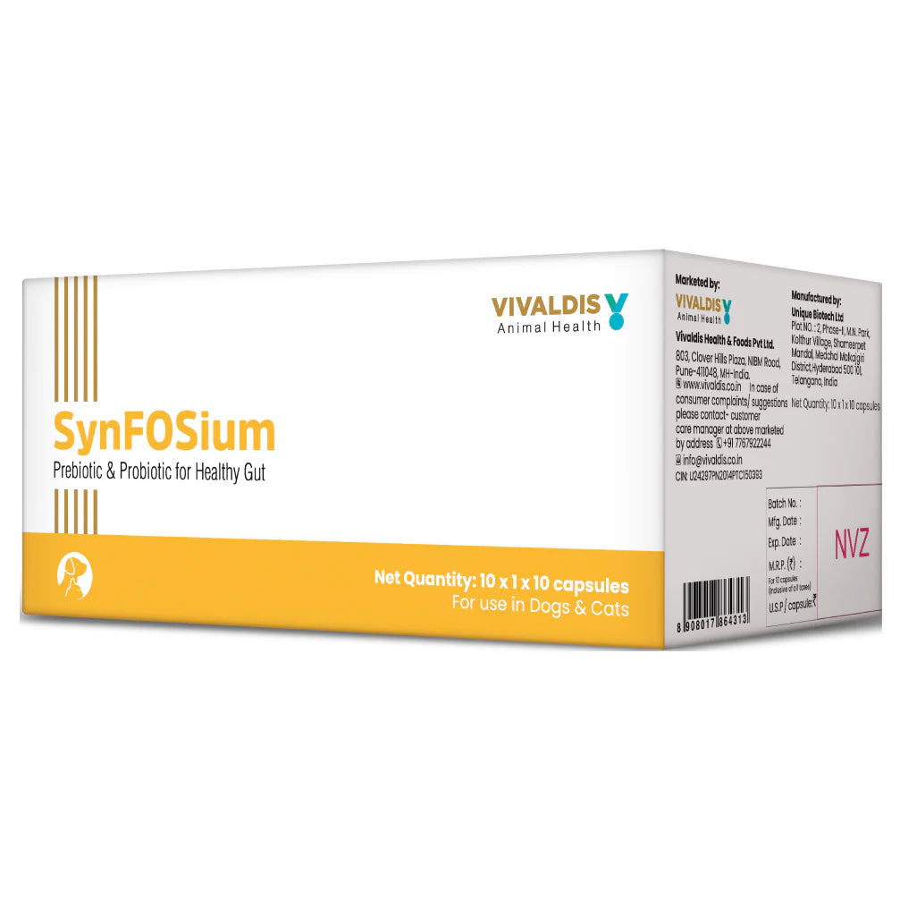 Vivaldis Synfosium Pre Probiotic Capsule for Dogs & Cats