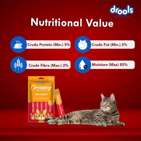 Drools Tuna & Bunito and Crab & Chicken Creamy Cat Treats Combo