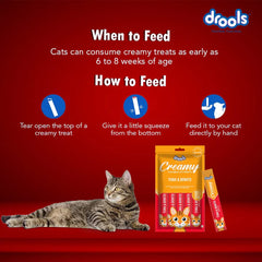 Drools Tuna & Bunito, Crab & Chicken and Real Chicken Creamy Cat Treats Combo