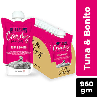 Kitty Yums Lickable Tuna & Bonito Creamy Cat Treat