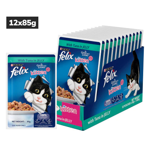 Purina Felix Tuna with Jelly Complete and Balanced Kitten Wet Food