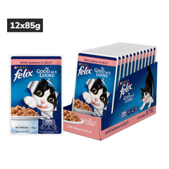 Purina Felix Salmon with Jelly Adult Complete and Balanced Cat Wet Food